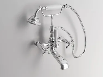 HOPKINS - 2 hole floor standing bathtub tap with hand shower by Park Avenue - view 2